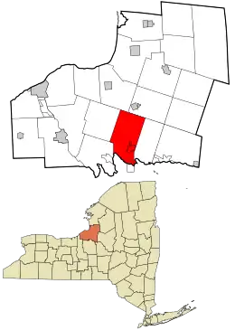 Location in Oswego County and the state of New York.