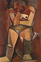 Pablo Picasso, 1908, Seated Woman (Meditation), oil on canvas, 150 x 99 cm, Hermitage Museum, Saint Petersburg