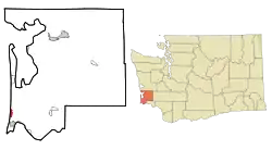 Location of Long Beach, Washington