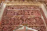 Terracota relief in Dutta family temple