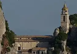 Panorama with part of the Church of San Silvestro (Bagnoli del Trigno)&nbsp;[it] on the right.