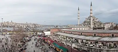 Panoramic view of Eminonu (New Mosque)