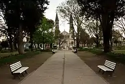 Parroquia San Lucas Evangelista, view from the San Martin Square