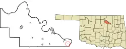 Location of Shady Grove, Oklahoma