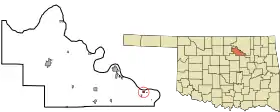Location of Westport, Oklahoma