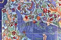 Replica of peacock fountain