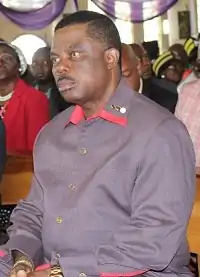 Picture of Governor Willie Obiano at the Funeral of Bishop Okafor (cropped)