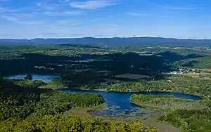 Pine Plains from the fire tower on Stissing Mountain to the southeast