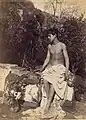 A very young Vincenzo Galdi in Plueschow's garden at Posillipo