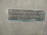 Plaque of the Beverly Hills Garden Club in the Will Rogers Memorial Park