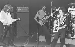 Prism playing at Whisky a Go Go in 1977. From left to right: Ron&nbsp;Tabak (vocals), Tom Lavin (bass), Lindsay&nbsp;Mitchell (guitar), Rocket&nbsp;Norton (drums).