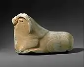 Reclining mouflon; 2600–1900 BC; marble; length: 28 cm; Metropolitan Museum of Art (New York City)
