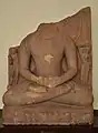 Idol of Rishabhanatha, first Jain Tirthankara, excavated from Kankali Mound (Government Museum - Mathura)