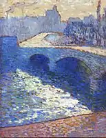 Robert Antoine Pinchon, La Seine à Rouen au crépuscule, 1905, oil on paperboard, 65 x 54&nbsp;cm, private collection