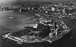 US Navy photograph of the Royal Australian Navy's Garden Island Naval Precinct, c. 1962