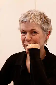 Sylvie Granotier at the&nbsp;Paris Book Fair&nbsp;in 2011.