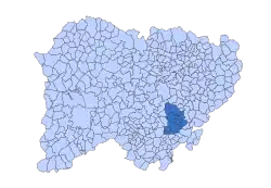 Location in Salamanca