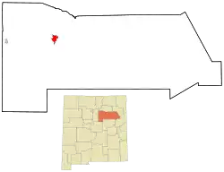 Location of Las Vegas, New Mexico