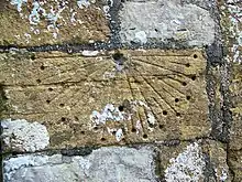 Sundial with half-hour marks at St&nbsp;Martin's in Cheselbourne, Dorset, England
