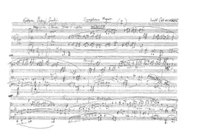 A musical manuscript