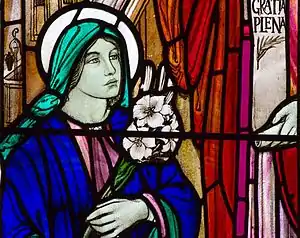 Part of The Annunciation.