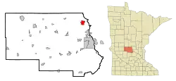 Location of Saint Stephenwithin Stearns County, Minnesota