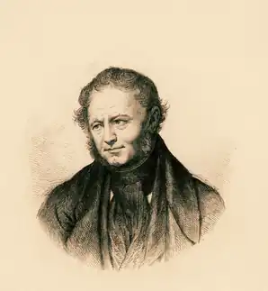 Portrait of Stendhal by Dedreux-Dorcy, engraved by Henri-Joseph Dubouchet&nbsp;[fr].
