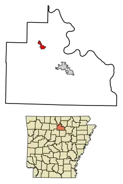Location of Fifty-Six in Stone County, Arkansas.