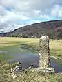 Stone pillar, Littondale near Hawkswick Bridge.