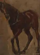 G-199 (verso). Study of a Horse (1879), ex collection: Hirshhorn Museum and Sculpture Garden.