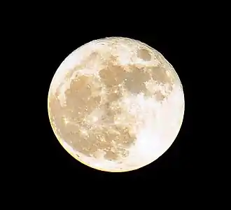 Supermoon officially on November 14, 2016 (2016-11-14), at 7:19 pm PST