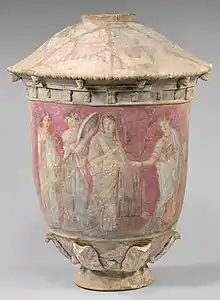 Centuripe vase (Hellenistic); c.300-100 BC; ceramic; height: 9.4&nbsp;cm; Metropolitan Museum of Art