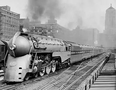 New York Central's 20th Century Limited Hudson 4-6-4 Streamlined locomotive (c. 1939)