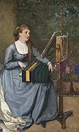 The Accordion Lesson, Watercolour and bodycolour, 1869