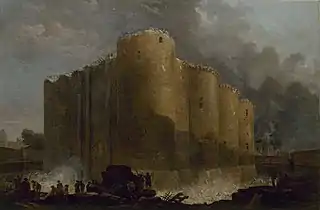 The Bastille in the Early Days of Its Demolition (1789), 96 x 135&nbsp;cm., Musée Carnavalet