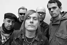 Pictured from left to right: Jejo Perkovic&nbsp;[sv], Mattias Alkberg, Jari Haapalainen, Peter Nuottaniemi&nbsp;[sv], Calle Olsson