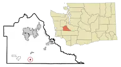 Location of Bucoda, Washington