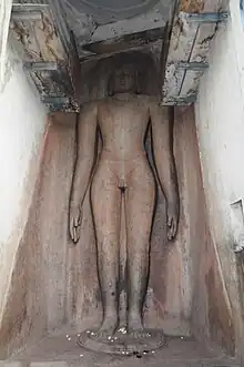 The 16 m (52 ft) statue of Neminath at Tirumalai, the tallest Jain sculpture in Tamil Nadu