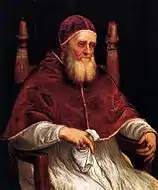 TitianPortrait of Pope Julius II. 99 × 82&nbsp;cm.