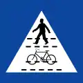 Π-21βParallel pedestrian and cyclist crossing