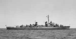 USS McKean (DD-784) off the San Francisco Naval Shipyard on 9 June 1952