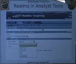 UTT Screen Capture, from a SIGDEV presentation (not fully legible)