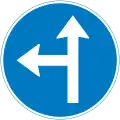 Go straight or turn left