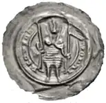 Counts of Wettin, Ulrich, 1187–1206, diameter 35&nbsp;mm, 0.73&nbsp;g (clipped)