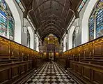 The interior of the chapel of University College, Oxford.