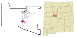 Location of Belen, New Mexico