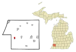 Location of Hartford, Michigan