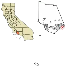 Location of Bell Canyon in Ventura County, California.