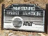 View of Jamesburg Earth Station ATT Sign - August 2014