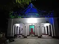 View of Mitheswarnath Shiv Temple at night during "Shravan Mas" (1 Day). @ 06-07-2020